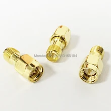 1 шт. SMA штекер в RP-SMA женский Conenctor мужской контактный RF коаксиальный адаптер модем конвертер прямые анодированные золотом