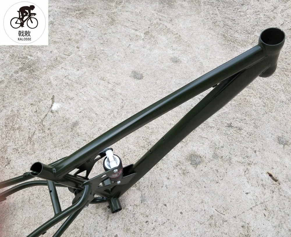 Sale Kalosse DIY colors 26*4.8 tires  mountain bike frame  190mm rear hubs    fat  bike frame   BB 120 mm   snow  bike frame 1
