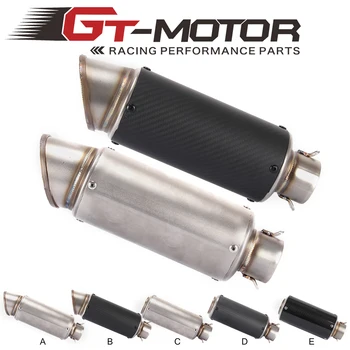 

61mm Universal Motorcycle Exhaust pipe Exhaust Muffler Modified Exhaust Mufflers Carbon Fiber Fit Most Motorcycle bike