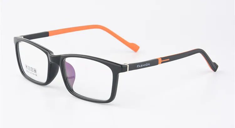 Модная студенческая оправа для очков, детские очки для близорукости, компьютерные оптические очки для детей, оправа для маленьких мальчиков и девочек 8025 - Цвет оправы: C4 Black Orange