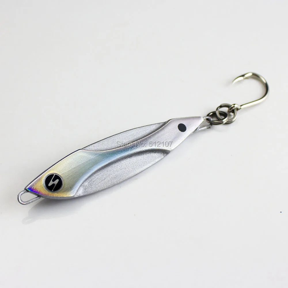 65g 2.3oz Countbass Sea Bass Jigging Lures rigged VMC hook, Vibration Fishing Lure, Metal Lead