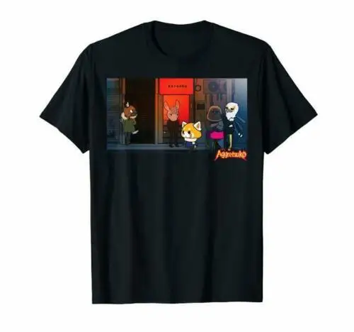 

Aggretsuko Season 2 Kareoke Night T-ShirtMale Hip Hop funny Tee Shirts cheap wholesale street wear