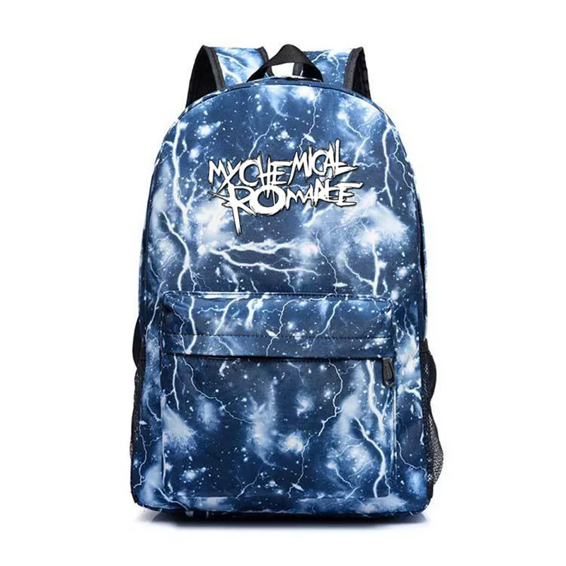 

Hot Sale My Chemical Romance Backpack Male/female One Direction Fans Backpack School Travel Bag Pack For Teenagers Sac A Dos