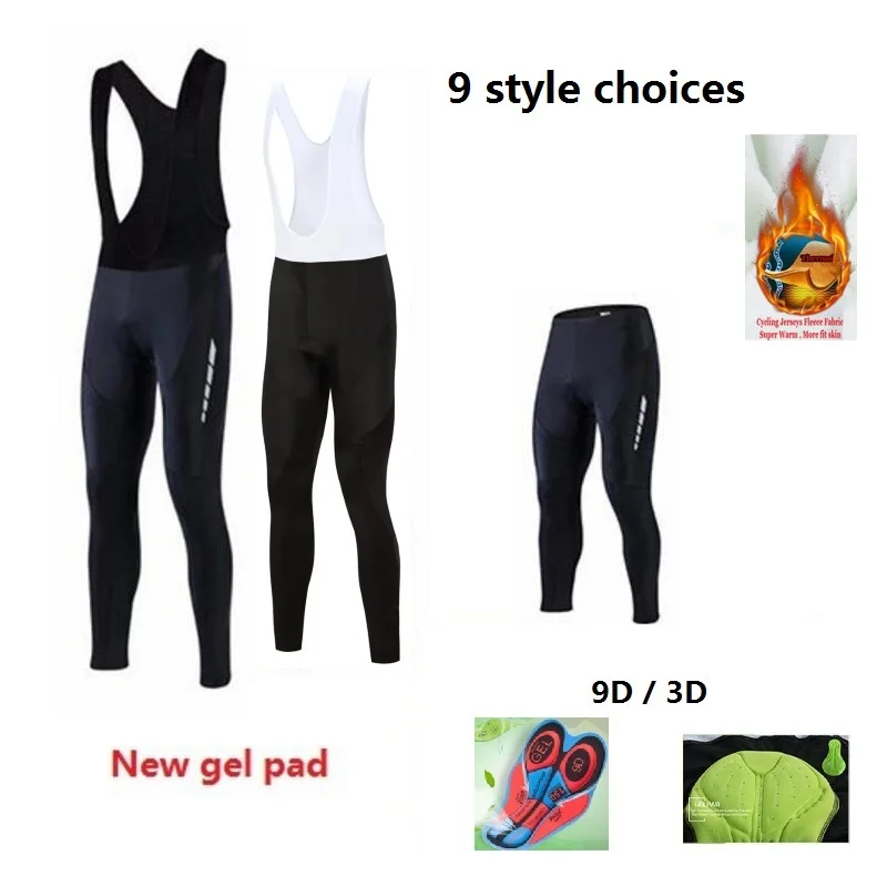 

FASTCUTE 2018 Men Padded Cycling winter thermal fleece Bicycle Bib Pants 3D/9D Gel Pad Bike Tights Mtb Ropa Pantalon Ciclismo
