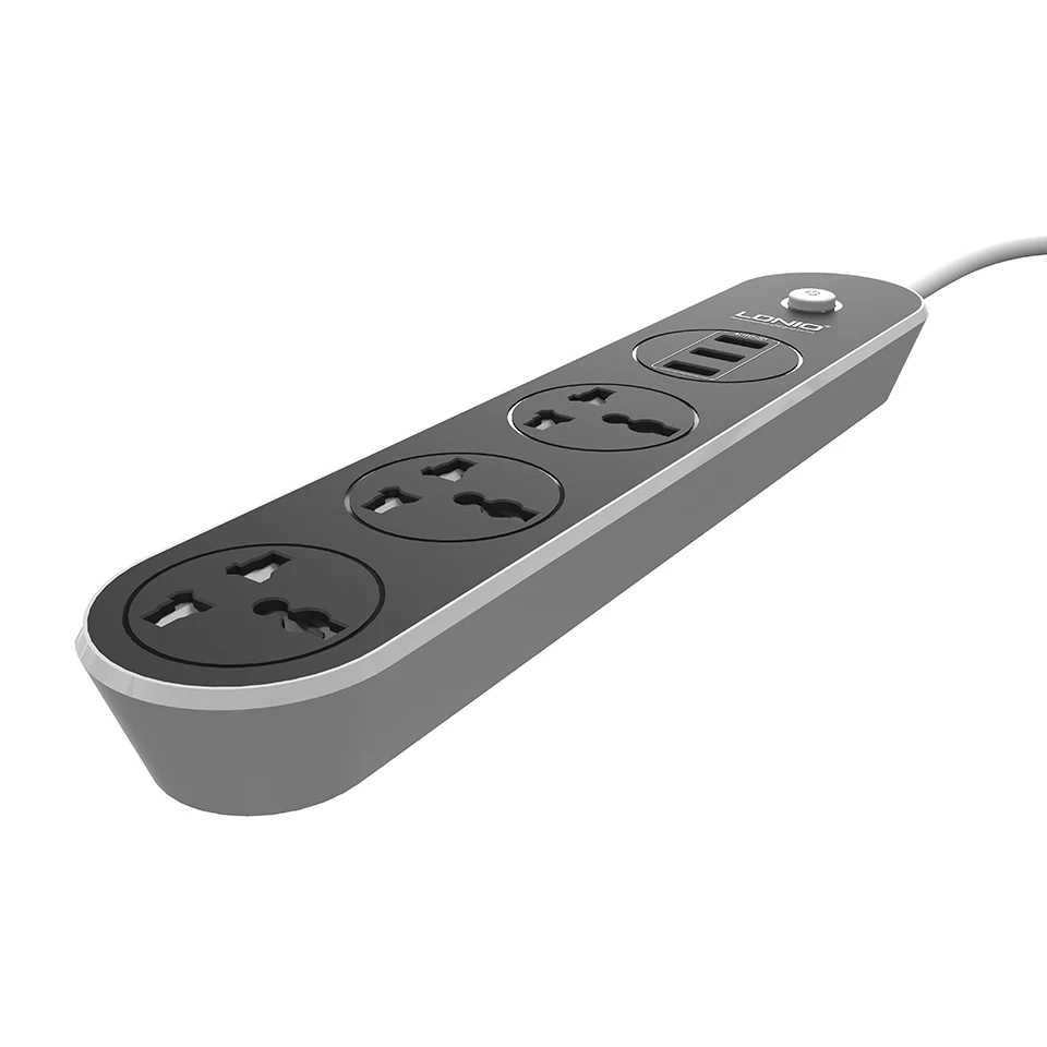 LDNIO 3 розетки USB порта электрическая розетка 5 В/3.1A мобильный телефон настольный