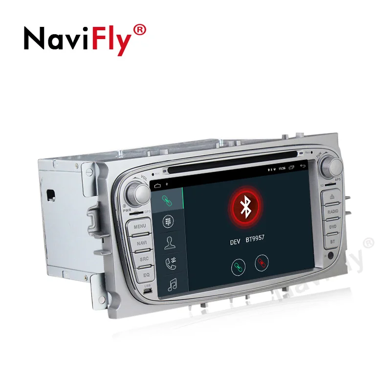 Clearance NaviFly 2 Din Android 9.1 car dvd GPS for FORD/Focus/S-MAX/Mondeo/C-MAX/Galaxy AutoRadio multimadia stereo player 2G RAM 7708IC 3