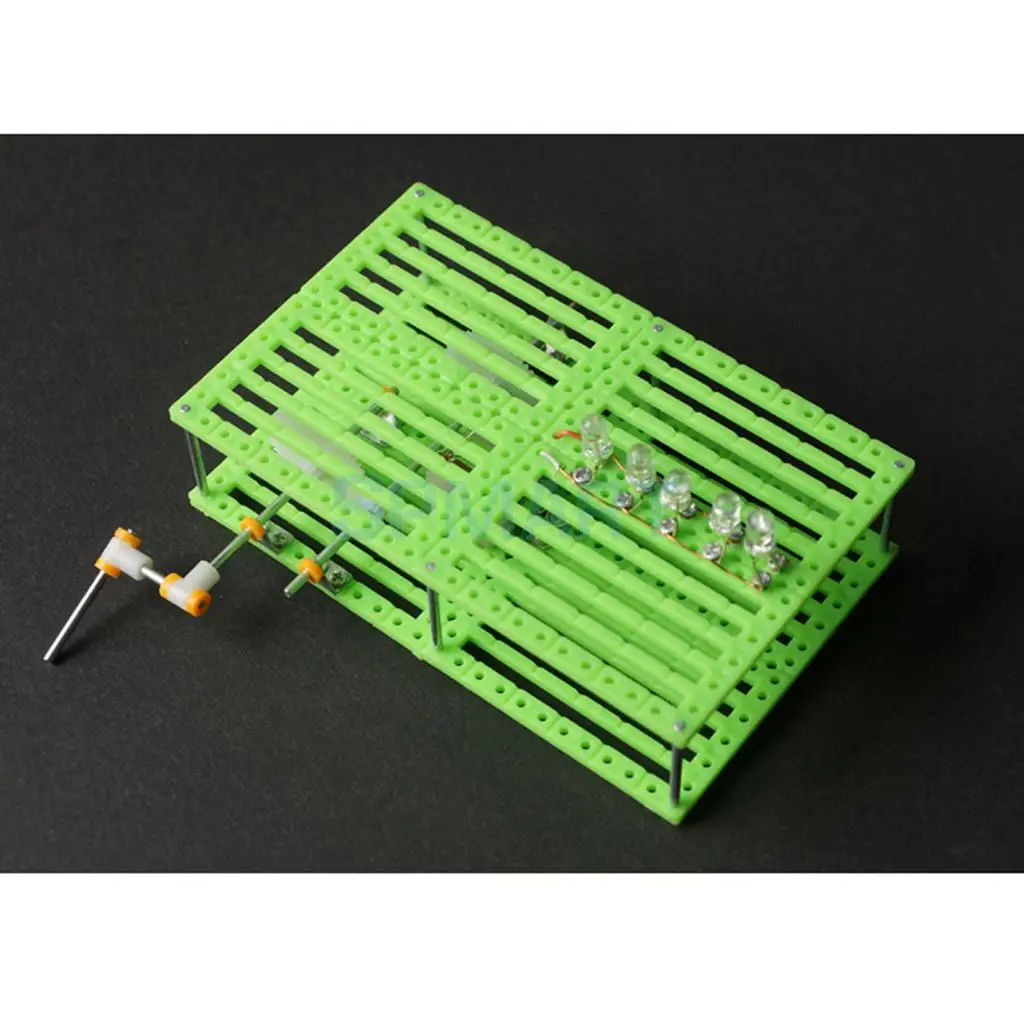 Physics Experiment DIY Hand Generator Power Bulb Electrical Circuit Model Science Toy Children Educational Exploring Gift
