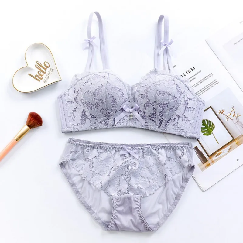 Bra+Briefs Set Sexy Lingerie Push-up Women Underwear Lace Solid No Rims Thin Half Cup Embroidery Bra Plus Size 2018 Newest 1 Set Bra+Briefs Set Sexy Lingerie Push-up Women Underwear Lace Solid No Rims Thin Half Cup Embroidery Bra Plus Size 2018 Newest 1 Set