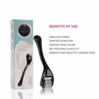 Derma Roller Cosmetic Needling Instrument for Face,540 Titanium Micro Needle 0.25mm Microdermabrasion Roller Includes Free Case 1