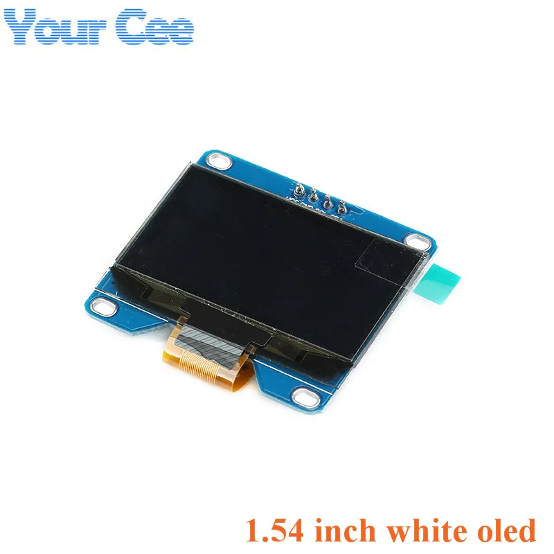 1,54 дюймов белый oled-дисплей модуль 128x64 IIC интерфейс IEC OLED экран Плата SPD0301 Привод IC 3,3-5 в 4P