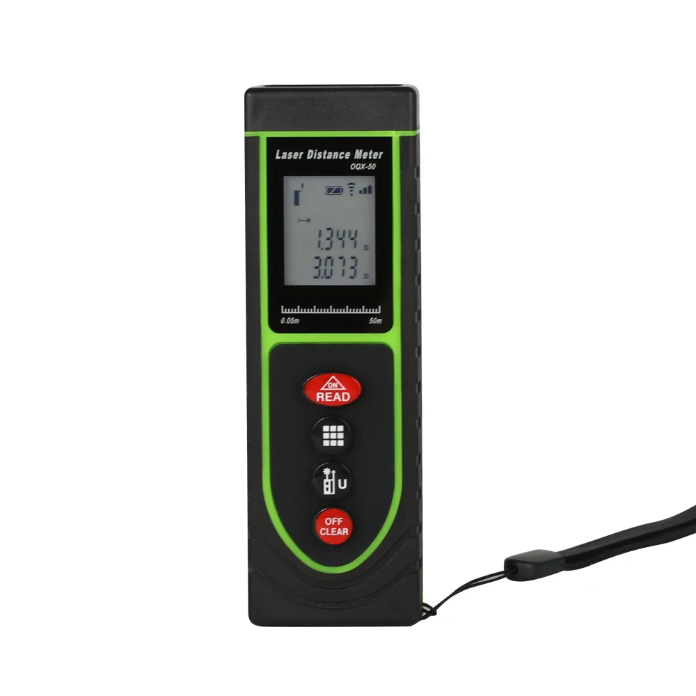 TAPECHX brand 50M latest mini laser distance meter laser rangefinder digital measuring tape with simple operation fast effecitve