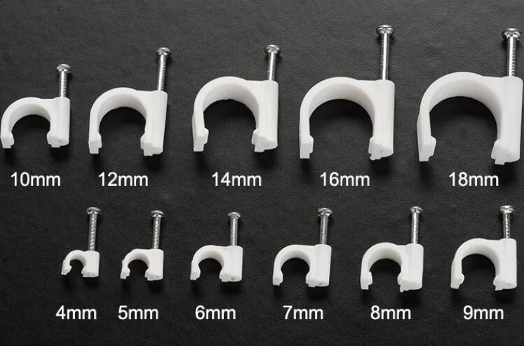 

5mm circle steel nail Cable Clamp / Cable Clips