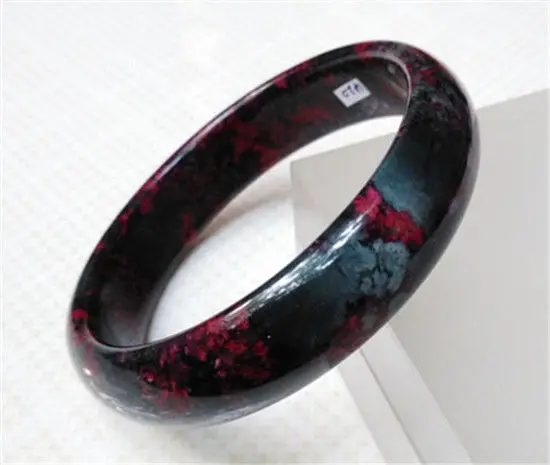 

FREE SHIPPING>>>@@ 100% NATURAL BEAUTIFUL AND FASHIONABLE GREEN RED PEACH JADE BRACELET 66.5MM NEW