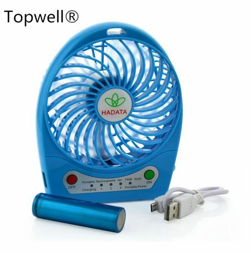 Mini Electrical Portable Fan Personal Rechargeable Power Bank Fan with