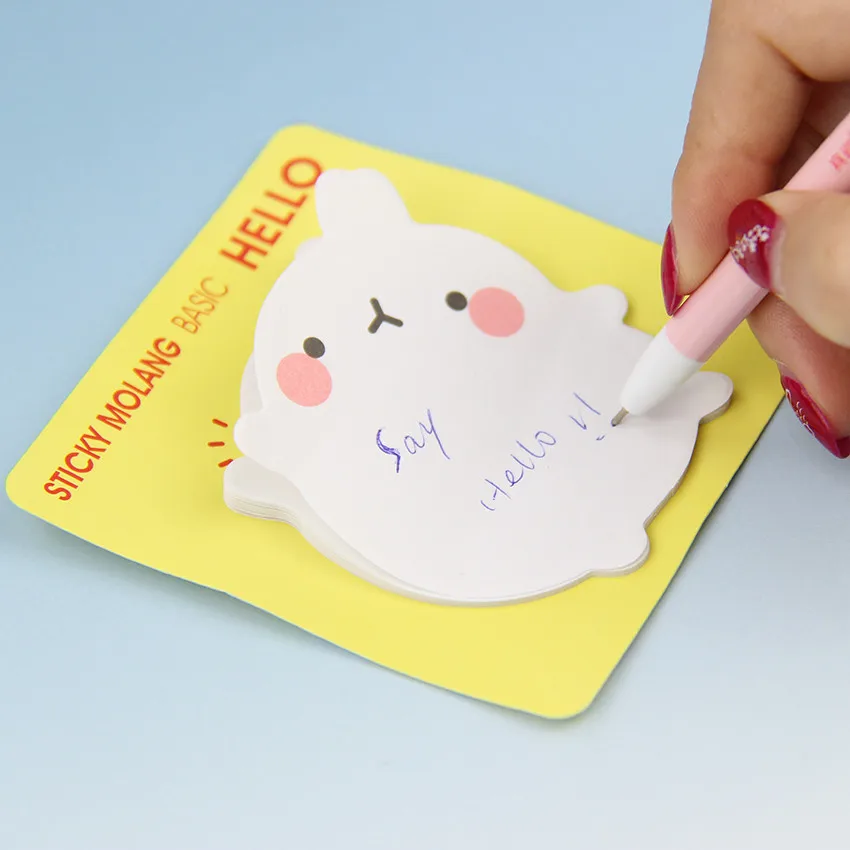 Kawaii мультфильм Животные картофель, кролик блокнот самоклеющаяся липкая бумага для заметок закладка для заметок школьные офисные поставки