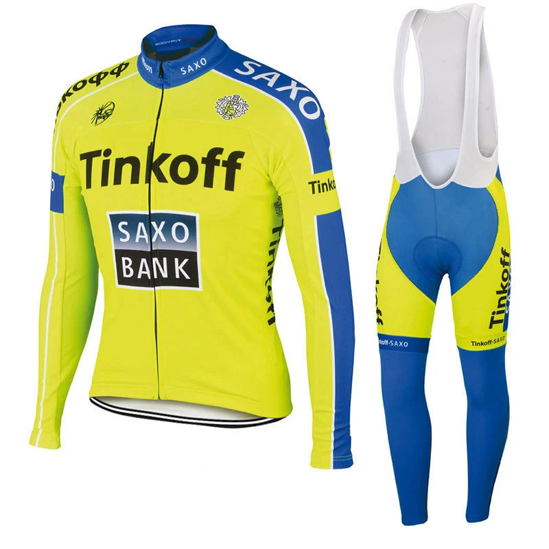 Tinkoff Pro Team, одежда для велоспорта с длинным рукавом, одежда для гонок, одежда для велоспорта MTB, одежда для велоспорта - Цвет: Зеленый