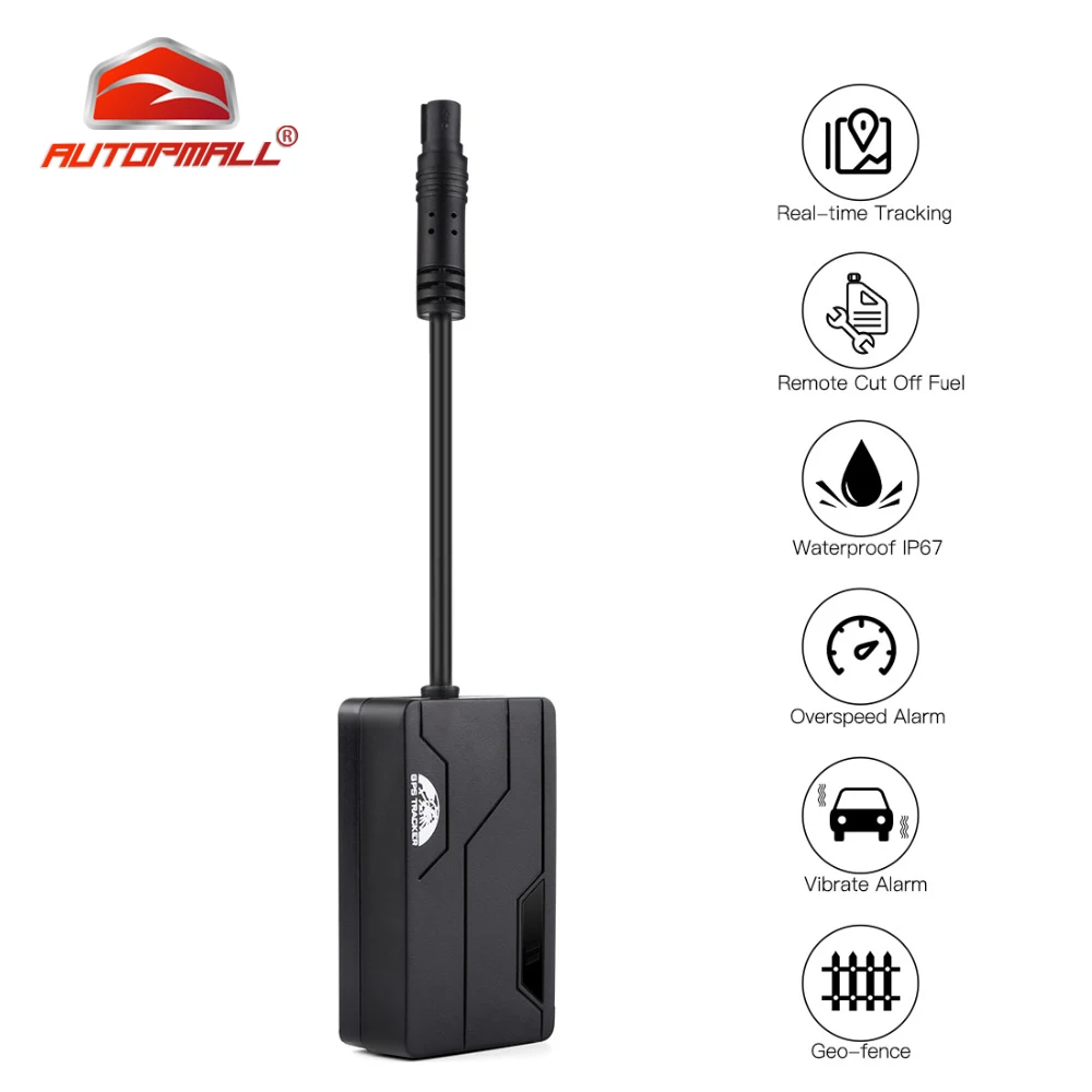 Tanie Mini urządzenie śledzące GPS samochód GPS Tracker motocykl wodoodporny IP67 odciąć paliwa Coban GPS GSM darmowa aplikacja w czasie rzeczywistym Alarm przekroczenia prędkości