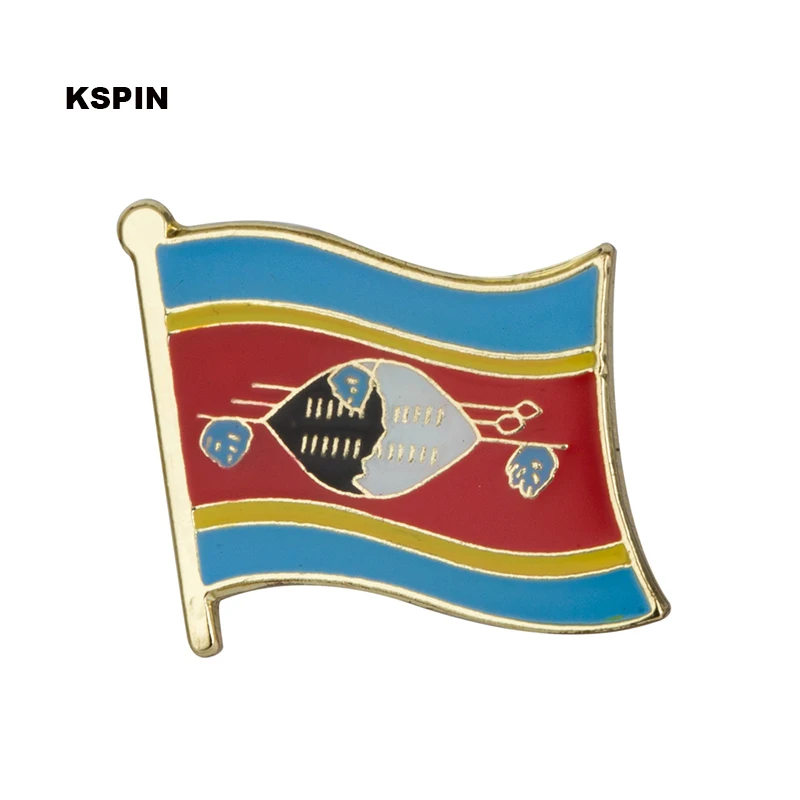 

Swaziland flag pin lapel pin badge Brooch Icons 1PC KS-0166