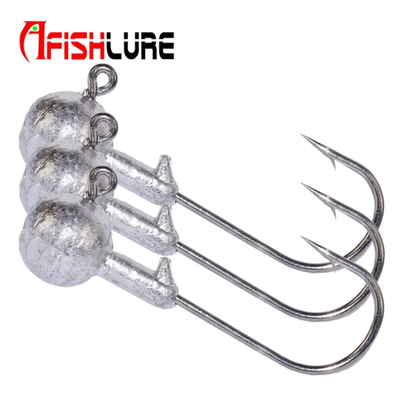 Afishlure 10 шт./лот крючок для мягкой приманки Angelhaken Крючки из свинца Tete крючки Karpfen