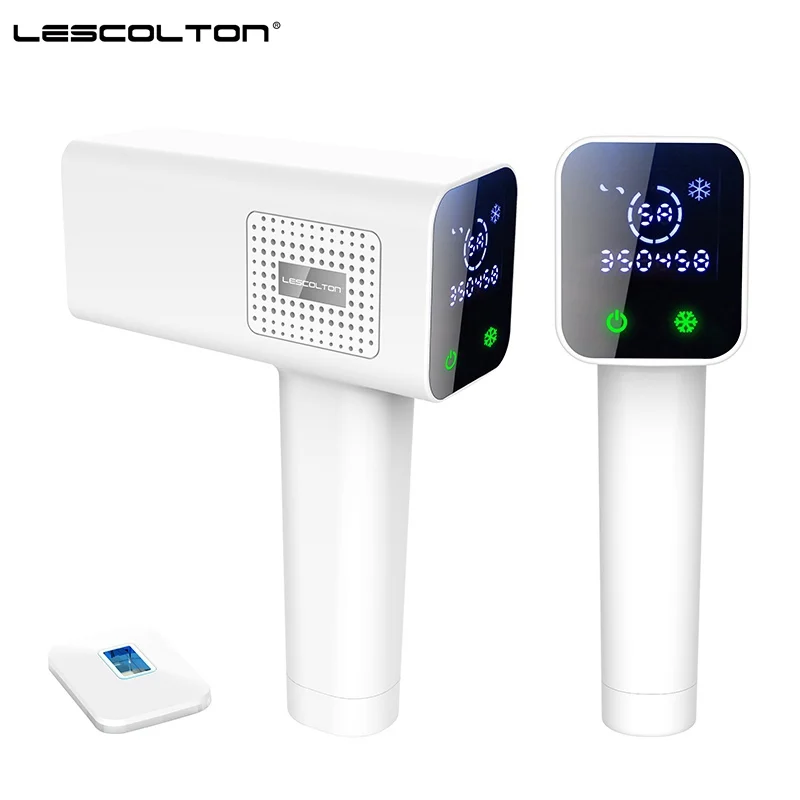 

Lescolton T012C The Newest Icecool 4in1 IPL Laser Hair Removal Machine Laser Epilator Hair Removal Permanent Electric depilador