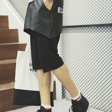 Мужская одежда Gd модные мужские свободные большие промежности брюки мужские повседневные брюки длиной до колена Ткань Брюки Капри певица костюмы