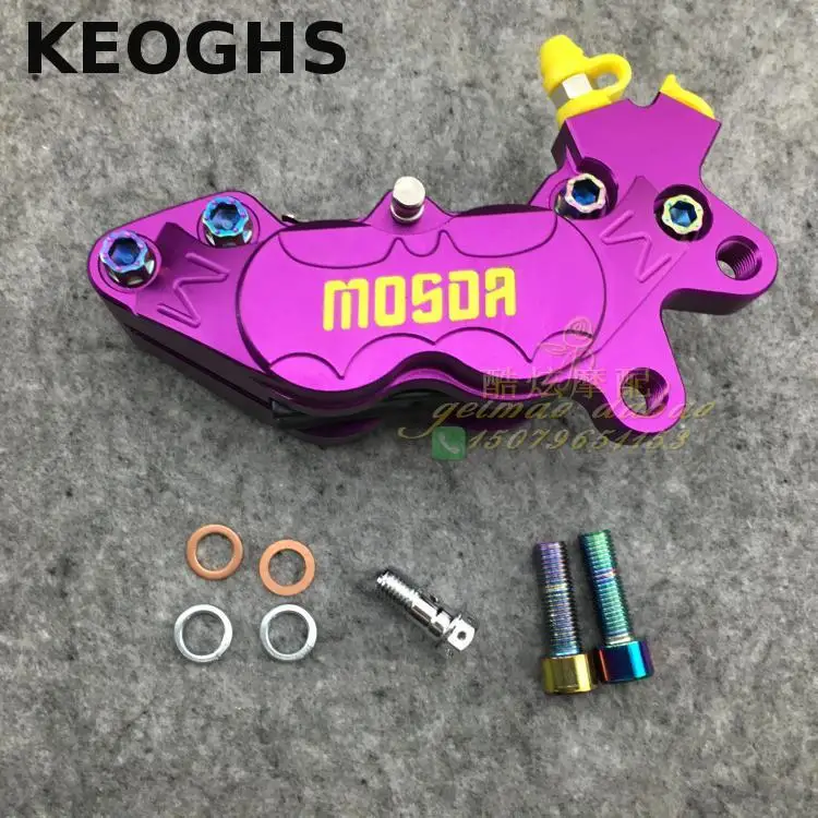 

KEOGHS Motorcycle Brake Calipers Pump Cnc Aluminum 4 Piston 40mm Mount Right Side For Yamaha Scooter Electric Motorbike