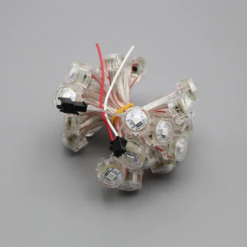

addressable 20mm WS2811 led module rgb pixel light;digital rgb amusement parkrides,50modules/string,DC5V input;waterproof IP68
