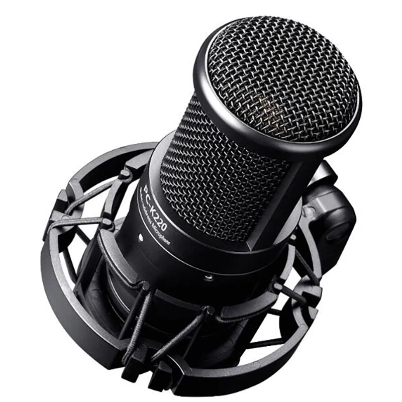 

Takstar Pc-K220 Professional Studio Condenser Microphone Side-Address Microphone Computer For Personal Studio Recording Webcast