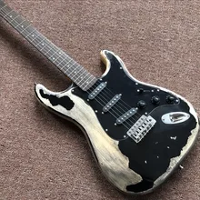 New style high quality relic remains ST electric guitar handmade  aged relic electric guitar  Real photo shows