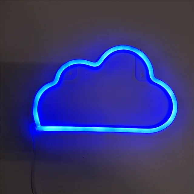 Online Led Neon Sign Love Lightning Cloud Moon Star Light Led Neon Sign Love Lightning Cloud Moon Star Light Wall Word Poster Background Room Decor Decoration Photography Prop