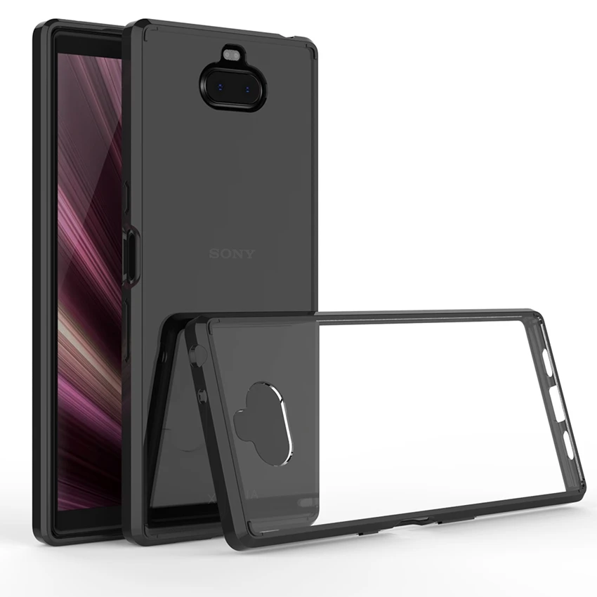 

Soft TPU/PC Case For Sony Xperia 10 10Plus Fundas Capa Shockproof Crystal Clear Shell Hard Back Cover For Sony Xperia 1 XZ4