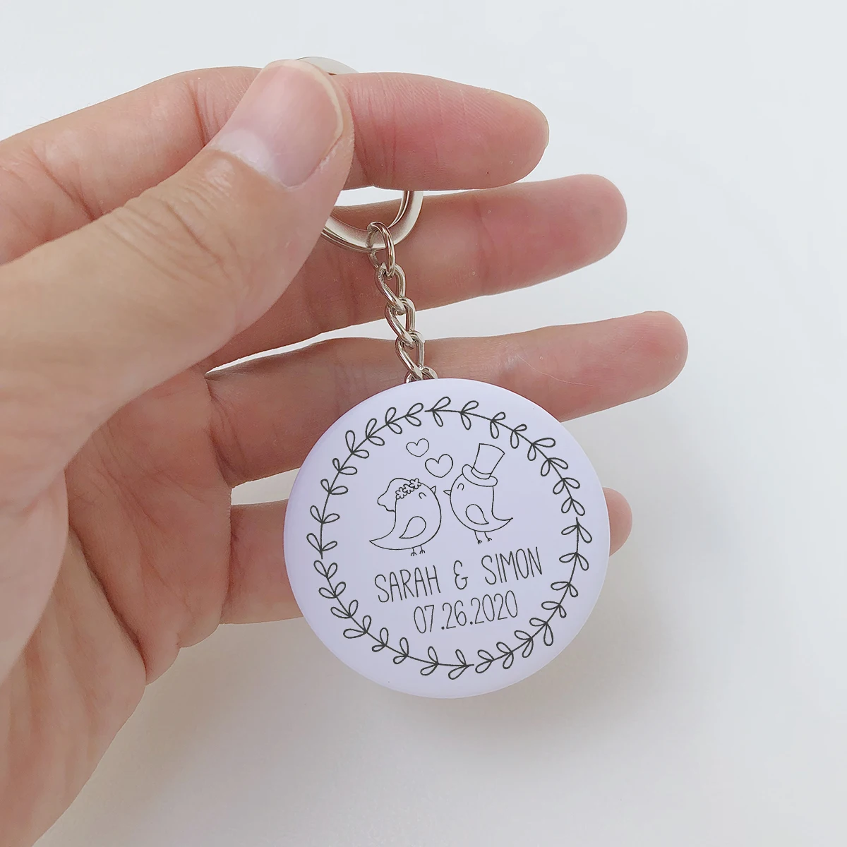 50x Personalized Bottle Opener Keychain Wedding Favors Custom Bottle Opener Keychain Wedding Favors