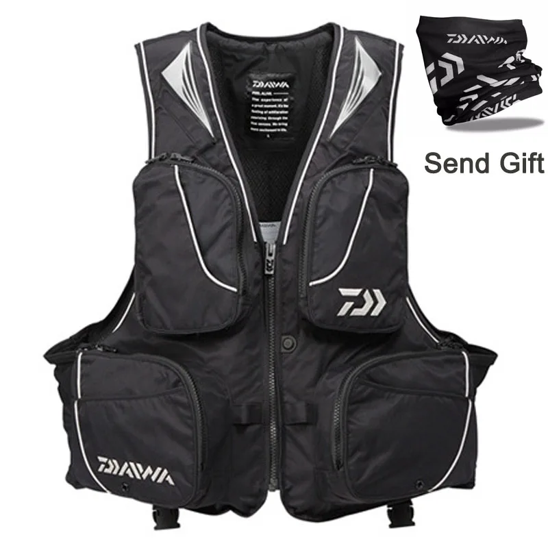 

2018 DAIWA New fishing vest Professional fishing jacket multi - pockets breathable vest life jacket floating vest