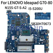 KoCoQin ноутбук материнская плата для Lenovo Ideapad G70-80 I5-5200U материнская плата AILG1 NM-A331 N15S-GT-S-A2