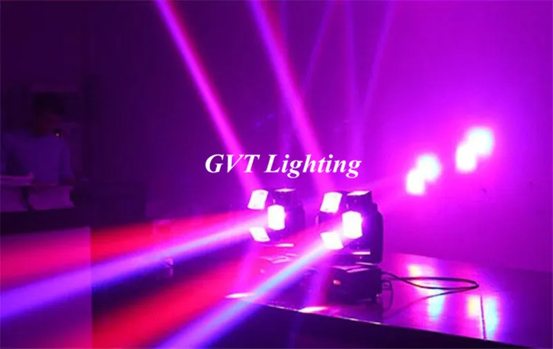 8x10 Вт RGBW 4в1 движущийся головной Луч светильник для сцены DJ вечерние свадебные светодиодные лампы сценический эффект светильник s двойное колесо луч движущаяся головка