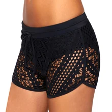 Женские открытые кружевные купальные шорты, пляжная одежда, плавки, купальник для лета, распродажа C55K