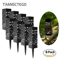 8 stücke Led Solar Garten Licht Pathway Rasen Lampe Lampe Für Garten Dekoration Outdoor Pfad Straße Licht Sensor Wasserdichte Solar lampe