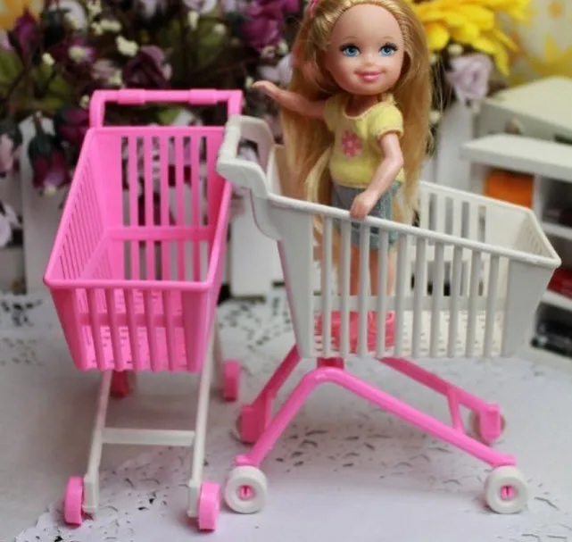 Детская игрушка кукольный домик Мини милый супермаркет ролевые игры корзина для покупок Режим хранения игрушечные аксессуары для кукол Барби