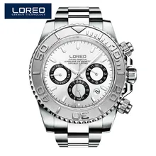 LOREO Mens Watches Automatic Watch Men Full Stainless Steel Wrist watch Man Fashion Casual Waterproof Clock relojes hombre O77