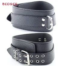 BEEGER Strict Leather Premium Locking Collars, Slave Fetish Sex Toys For couples