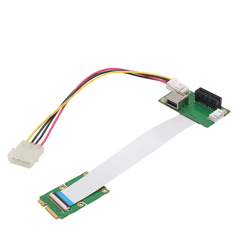 Мини PCI-E к PCI-E Express 1X удлинитель адаптер с USB Riser Card