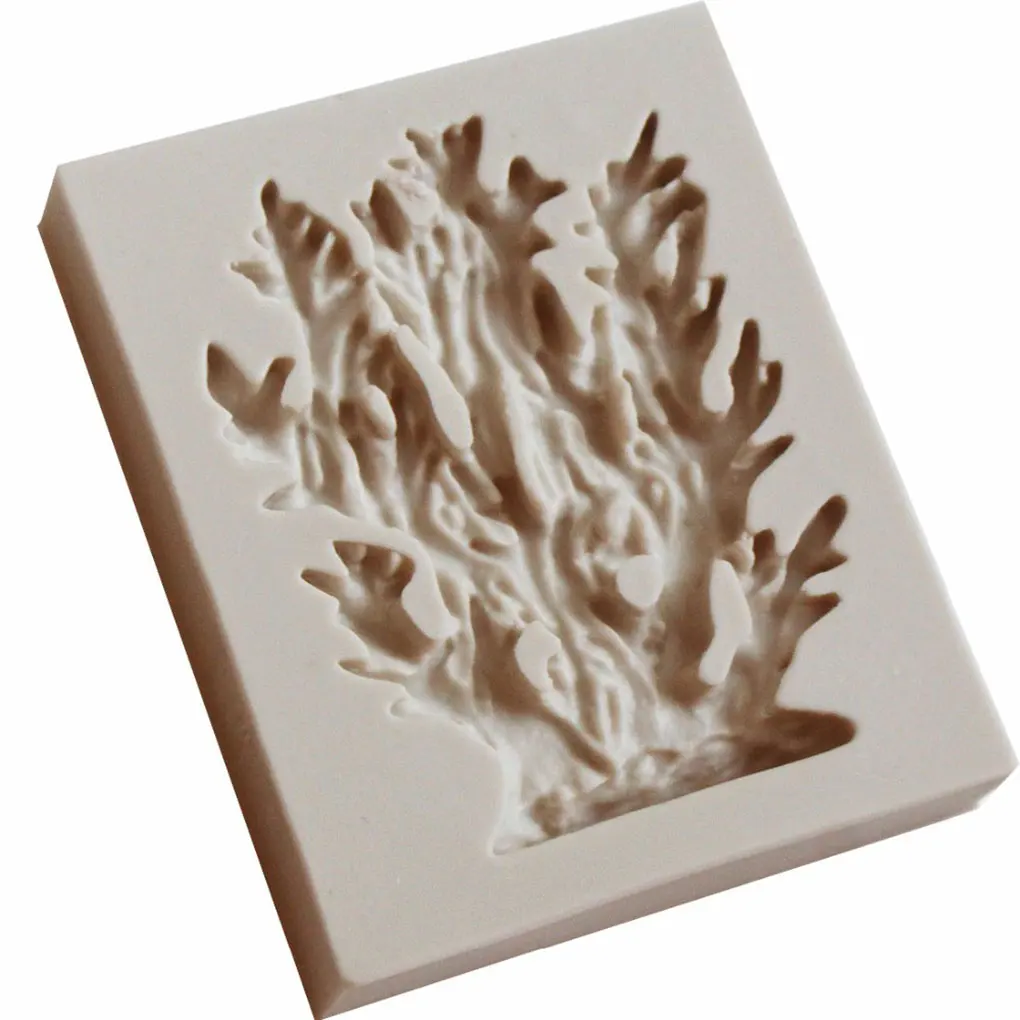 Коралловые Сахарные силиконовые формы 3D морские водоросли кекс кухня торт плесень Мыло Конфеты Шоколад выпечки инструменты