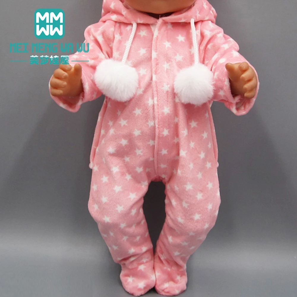 Одежда для куклы подходит 43 см игрушка новорожденная кукла и американские кукольные аксессуары меховой воротник пальто+ детские колготки