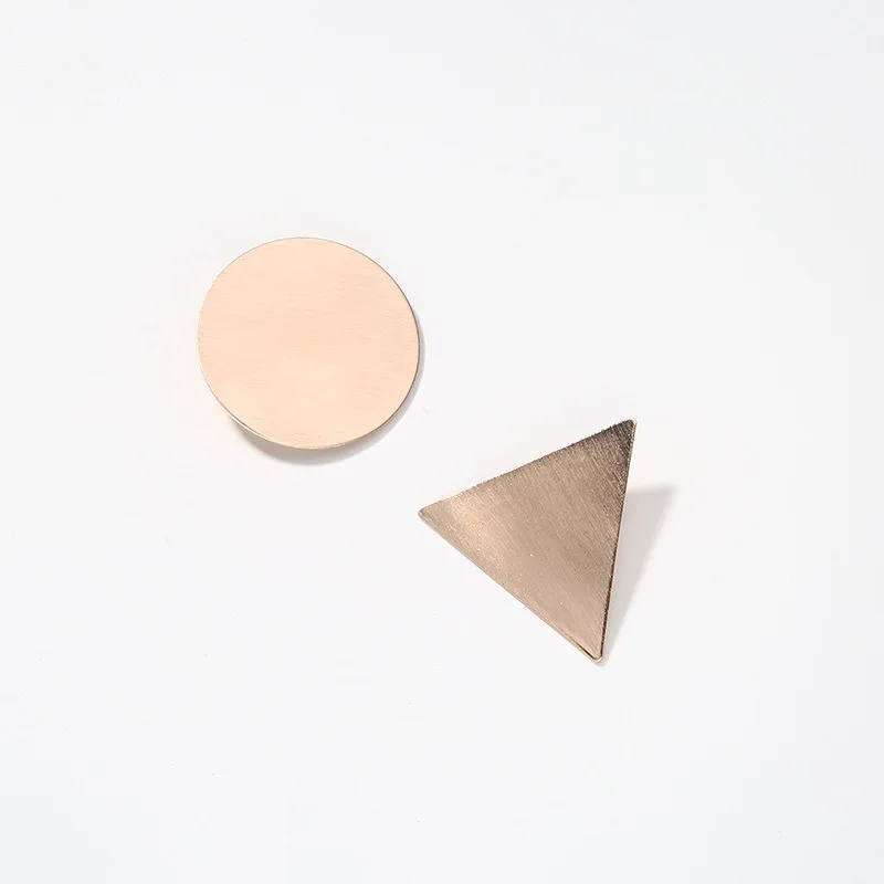 1PC Triangle Geometric Metal Hairpin Edge Clip Top Folder Duckbill Clip Round Bangs Clip Head Jewelry G0403