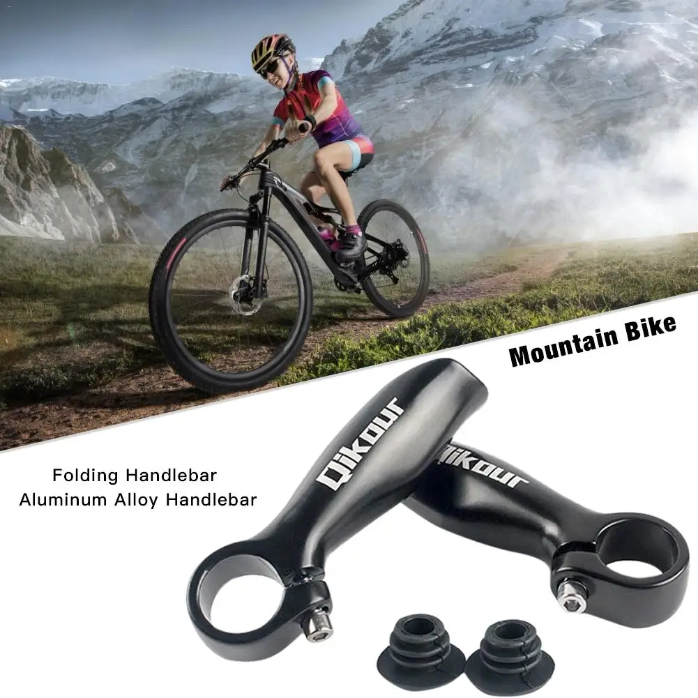 Best Paired Bicycle Handlebar Aluminum Alloy Folding MTB Mountain Road Bike Handlebar Cycling Handle Bar Ends Bicycle Parts