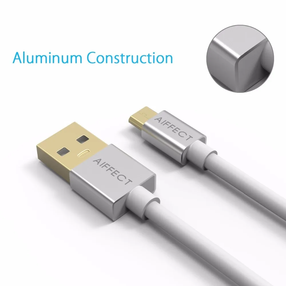 AIFFECT 2 шт. 1Mx1 1.5Mx1 Micro USB кабель USB 5 В 3A кабель быстрой зарядки для samsung htc sony huawei Xiaomi LG Android телефон