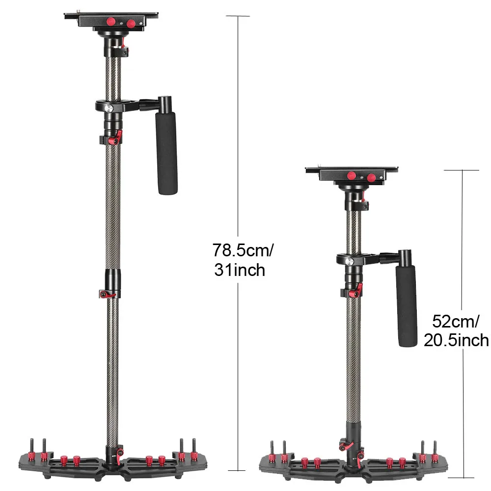  Professional Carbon Fiber Video Steadicam Handheld Stabilizer For Canon Nikon Sony etc. DSLR Camera