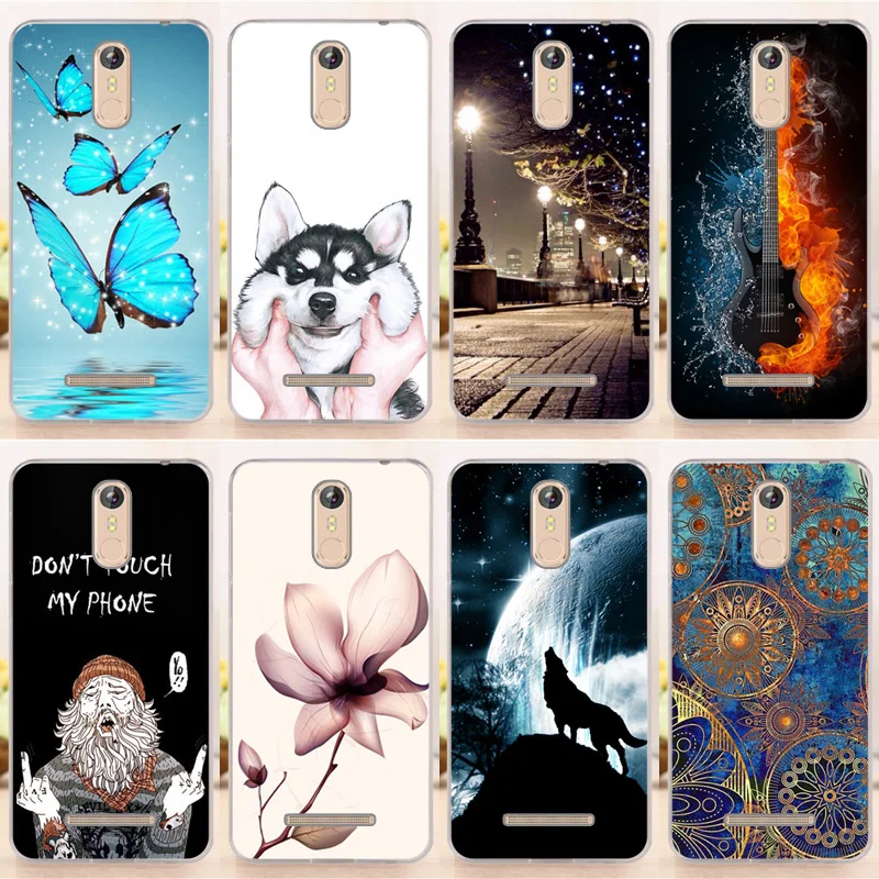 New Arrival Back Fashion Case for Senseit T300 T 300 Flower Tower Pattern Cover t300 t Funda |