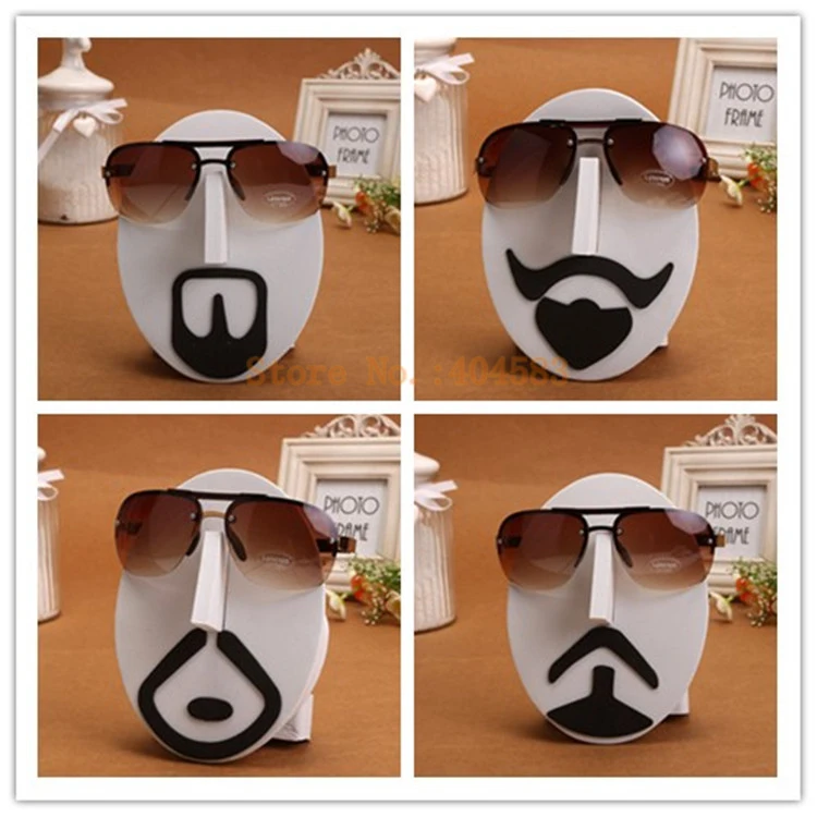 

Peculiar 2pcs New style Face-model Eyewear Spectacles Sunglasses display Stand Holder Rack EVA material