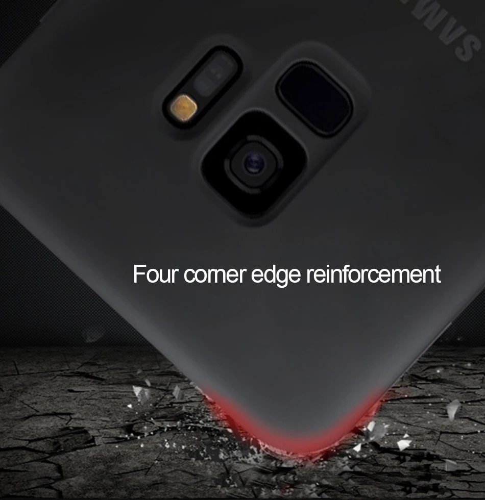 2S9 S 9 Plus Case Silicone Samsung 100% Original Back Cover 360 Luxury Sport Cut Camera Protective Anti-Fingerprint G9650